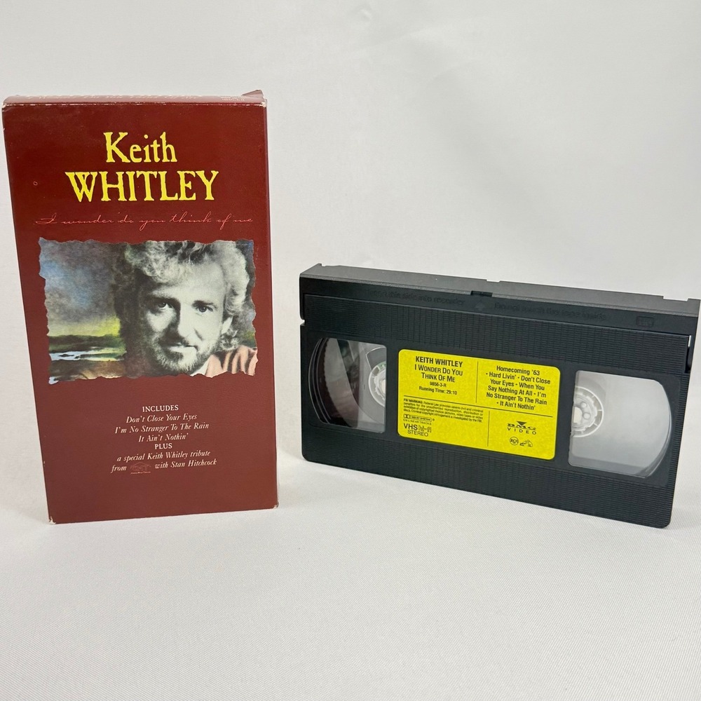 KEITH WHITLEY VHS  -I Wonder Do You Think Of Me —VINTAGE COUNTRY‎